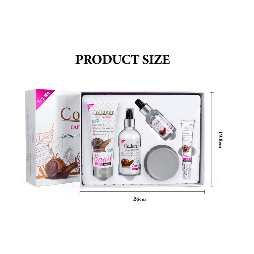 Snail Collagen Skin Care Set (5-Piece)-PM6918-AC