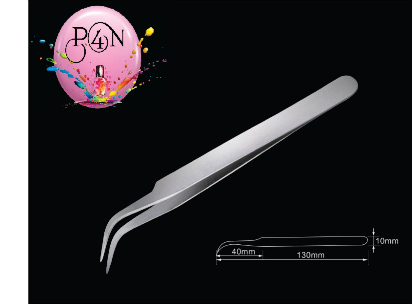 Bend/Curved Manicure Tweezer